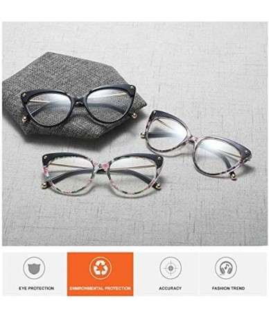 Cat Eye Optical Glasses Eyewear Women - Ladies Cat eyes Fashion Accessories - Black - CM18SER3065 $17.51