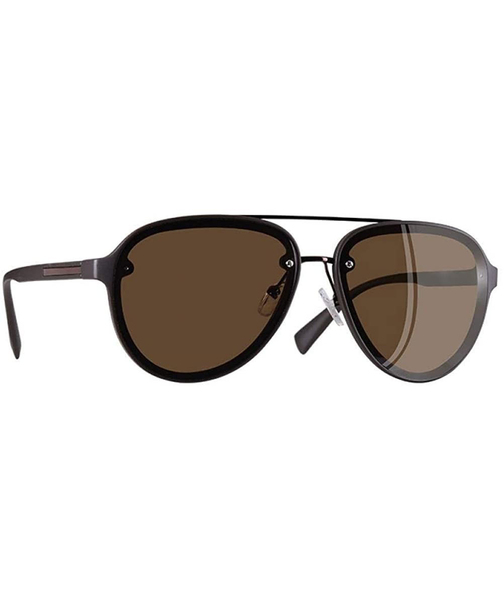 Aviator Pilot Sunglasses Men Polarized Driving Sunglasses UV400 C1Bright - C3brown - C618Y5UA9NL $32.22