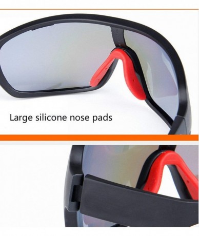 Goggle Bike riding glasses Outdoor Sports Sunglasses Polarized sunglasses goggles cycling sunglasses with 5 lens - Black - CU...