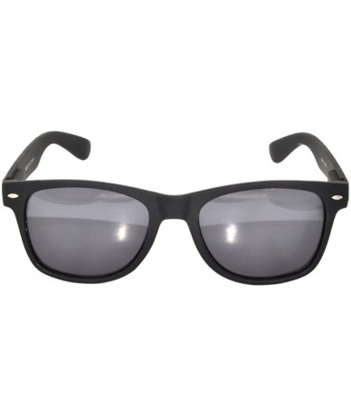 Wayfarer Retro Vintage Smoke Lens Sunglasses Black Matte Frame - CB11VCUA305 $18.19