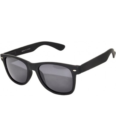 Wayfarer Retro Vintage Smoke Lens Sunglasses Black Matte Frame - CB11VCUA305 $18.19