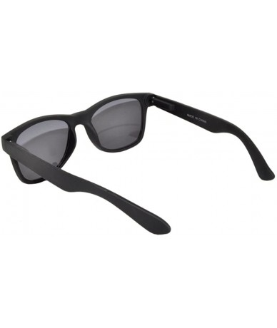 Wayfarer Retro Vintage Smoke Lens Sunglasses Black Matte Frame - CB11VCUA305 $18.19