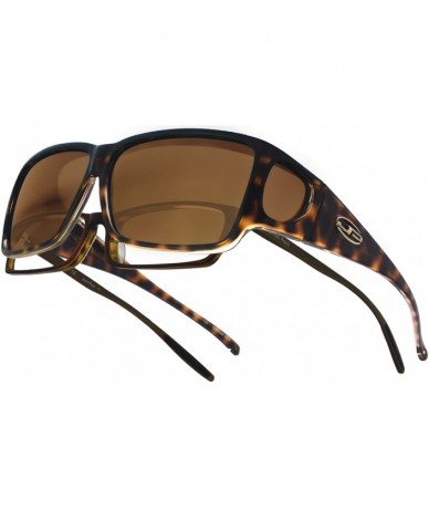 Square Eyewear Sunglasses - Orion / Frame Cheetah Lens Amber Polarvue - CH11F6PACPD $90.15