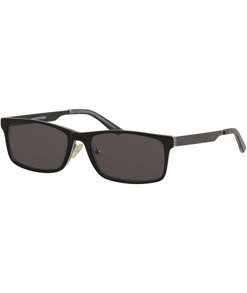 Rectangular Men's Rod FH00191 FH/00191 Black Rectangle Sunglasses 59mm - CX18XSNZNKH $49.75