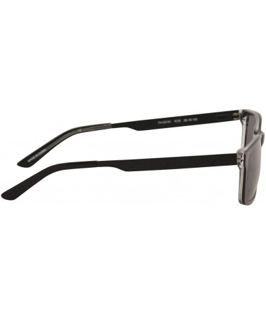 Rectangular Men's Rod FH00191 FH/00191 Black Rectangle Sunglasses 59mm - CX18XSNZNKH $49.75