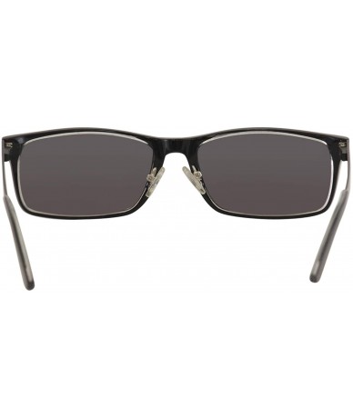 Rectangular Men's Rod FH00191 FH/00191 Black Rectangle Sunglasses 59mm - CX18XSNZNKH $49.75