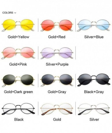 Shield Round Sun Glasses Women Mirror Retro Ladies Luxury Small Sunglasses Brand Designer - Silver Purple - CL198ZHE4G2 $62.34