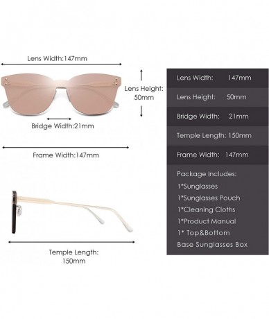 Rimless One Piece Rimless Sunglasses Women Transparent Candy Color Tinted Lens - Light Tawny - CL18QO2A2GH $30.97