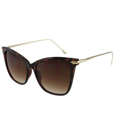 Goggle Milan - Retro Cateye Sunglasses with Microfiber Pouch - Tortoise / Brown - CB187RNNH73 $22.94