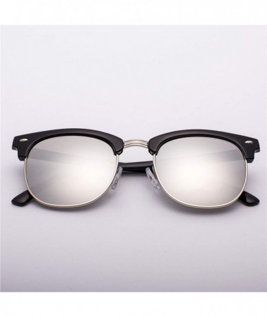 Oversized Half Metal Fashion Sunglasses Men/Women Retro Rivet Lens Classic Sun Glasses Oculos UV400 - C6 - C2197A3G3UN $32.29