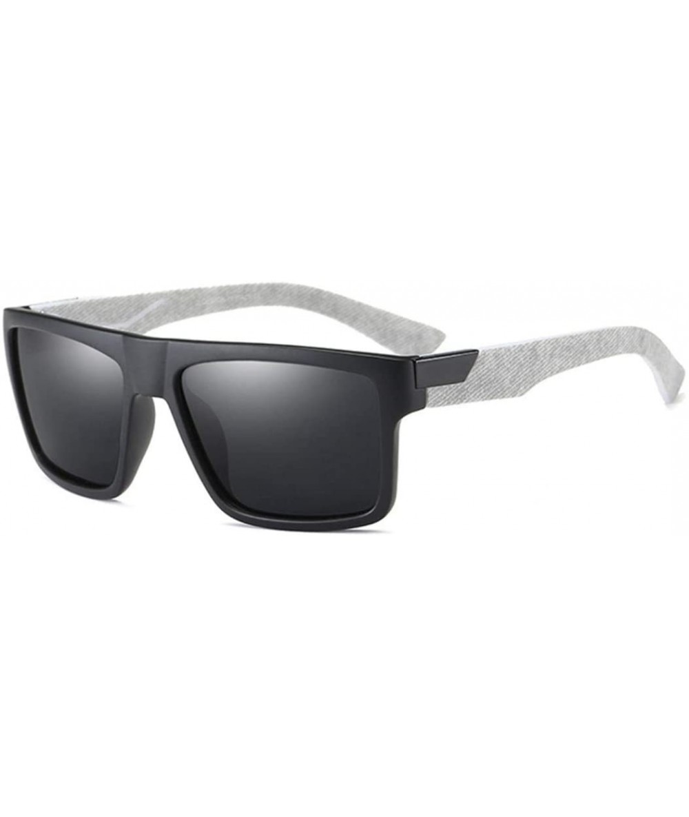 Aviator Classic Polarized Men/Women Driving Sun Glasses Male Goggles UV400 - C2 GREY BLACK - CJ18M3NWXZR $50.11