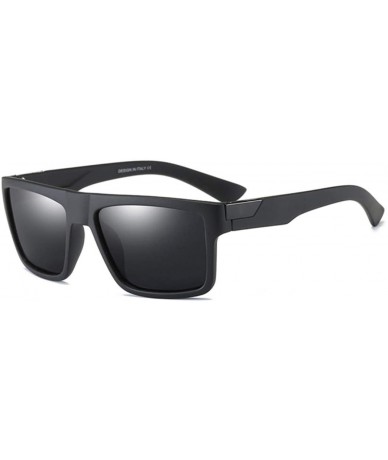 Aviator Classic Polarized Men/Women Driving Sun Glasses Male Goggles UV400 - C2 GREY BLACK - CJ18M3NWXZR $50.11