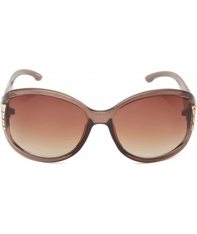 Oversized womens R3111 Oval Sunglasses - Brown/Animal - CA11C4S42W5 $65.26