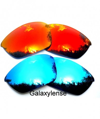 Oversized Replacement Lenses for Oakley Half Jacket 2.0 Blue&Red Color Polarized 2 Pairs-! - Blue&red - CM125W6XNBL $30.42