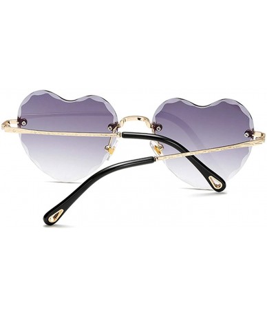 Round 2018 Love Heart Sunglasses Women Fashion RimlSun Glasses Cute Sexy Gradient UV400 Party - C5 - C9197Y6ZIEG $33.47