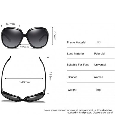 Rectangular Polarized HD Sunglasses for Women Polarized Metal Mirror UV 400 Lens Protection - White - C6198O92C7C $31.89