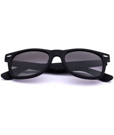 Round Colorful Retro Fashion Sunglasses - Smooth Matte Finish Frame - Black - CH11OXKKR9J $19.56