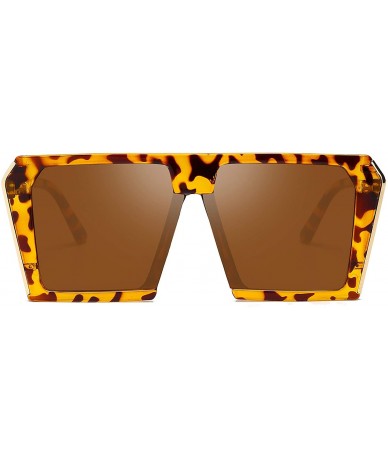 Rectangular Polarized Sunglasses for Men Driving Mens Sunglasses Rectangular Vintage Sun Glasses For Men/Women - Leopard/Tea ...