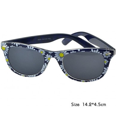 Oversized New Summer Floral Leopard Oversized Sunglasses for Ladies - Black - CQ12G001VJJ $19.09