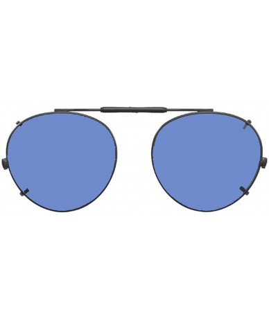 Round Visionaries Polarized Clip on Sunglasses - Round - Gold Frame - 47 x 42 Eye - CO12MZQ05SV $76.27