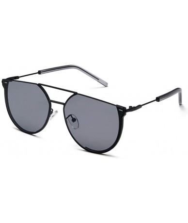 Rimless Sunglasses Irregular Protection BlackFrame BlackGrayLens - Blackframe/Blackgraylens - CB18RC3W0GY $37.14