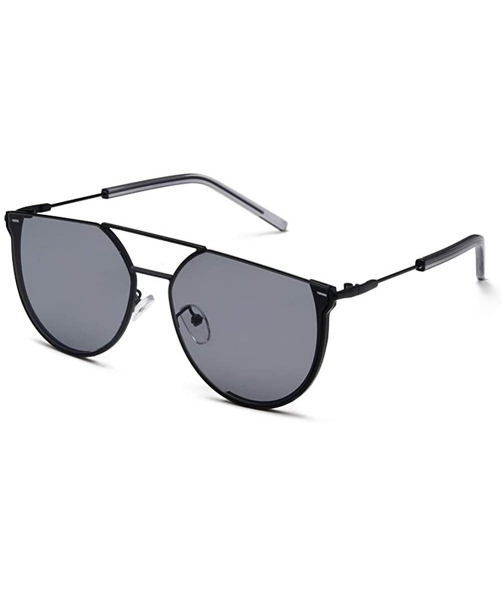 Rimless Sunglasses Irregular Protection BlackFrame BlackGrayLens - Blackframe/Blackgraylens - CB18RC3W0GY $37.14