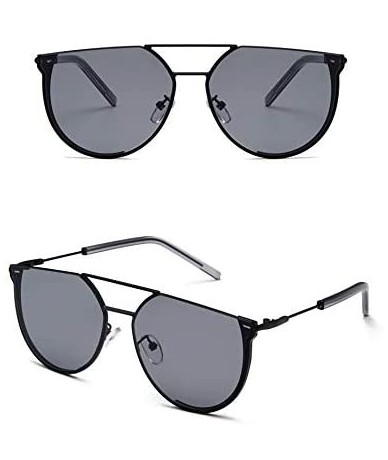 Rimless Sunglasses Irregular Protection BlackFrame BlackGrayLens - Blackframe/Blackgraylens - CB18RC3W0GY $37.14