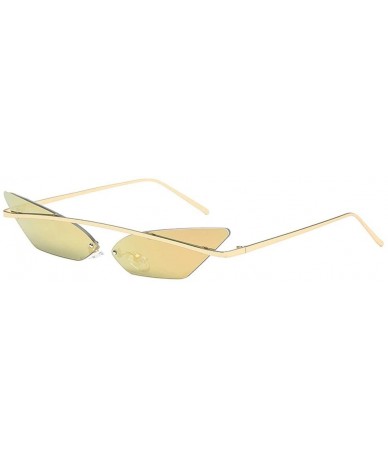 Goggle Fashion Sunglasses-Vintage Irregular Shape Sunglasses Eyewear Retro Street Beat Goggle (C) - C - CZ18R3OEIZO $18.85