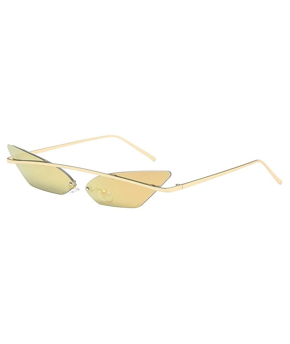 Goggle Fashion Sunglasses-Vintage Irregular Shape Sunglasses Eyewear Retro Street Beat Goggle (C) - C - CZ18R3OEIZO $18.85