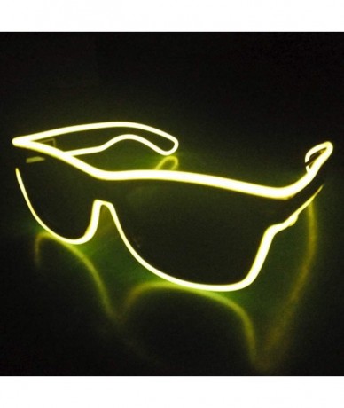 Semi-rimless LED Sunglasses- El LED Club Party Light Up Glasses Eyeglasses Bright Flashing Costumes For Party Halloween - CB1...