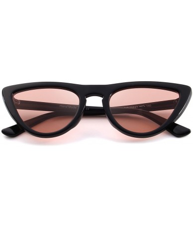 Cat Eye Women Cat Eye Sunglasses Brand Designer Sunglasses S6319 - Black&pink - CB18984RGSG $21.13