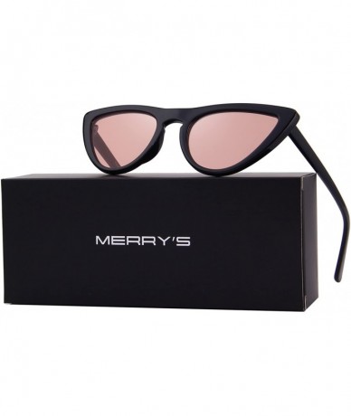 Cat Eye Women Cat Eye Sunglasses Brand Designer Sunglasses S6319 - Black&pink - CB18984RGSG $21.13