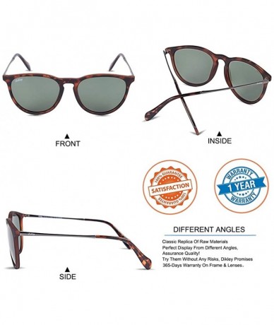 Oversized Vintage Lightweight Polarized Sunglasses Protection - Matte Tortoise Frame/Green Lens - CS1934HGLCG $26.41