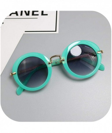 Oval 2019 New Pattern Baby Girls Sunglasses Er UV400 Protection Boys Metal Rimmed Cool Goggles - Xxx10-2 - CI199CG8X65 $50.03