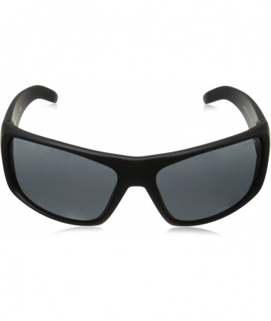 Sport Men's An4179 La Pistola Rectangular Wrap Sunglasses - Fuzzy Black/Grey - C7110NROVGL $101.80