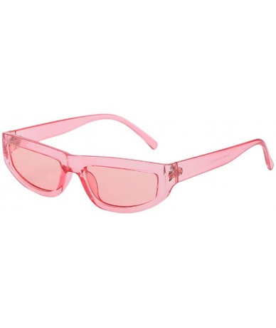 Rectangular Polarized Sunglasses For Men/Women - REYO Retro Vintage Sunglasses Eyewear Fashion Radiation Protection - Pink - ...