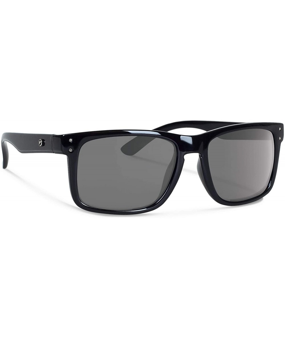 Square Clyde Sunglasses - Black - CR119T1L03J $27.14