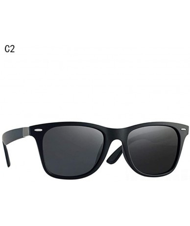 Aviator Classic Polarized Sunglasses Men Women Driving Square Frame Sun C1 - C2 - C118XE07AZ9 $19.12