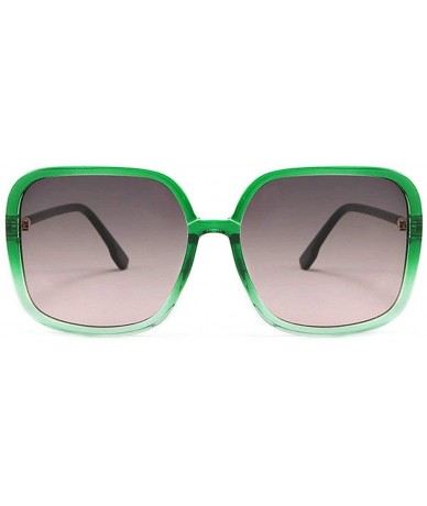 Square Fashion Sunglasses Vintage Ultralight Oversized - Green - CH18A72KQ8G $23.31