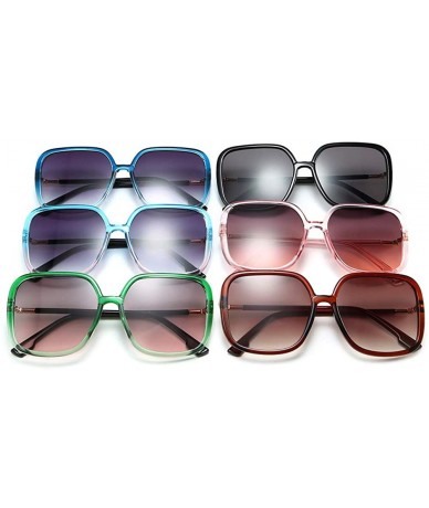 Square Fashion Sunglasses Vintage Ultralight Oversized - Green - CH18A72KQ8G $23.31