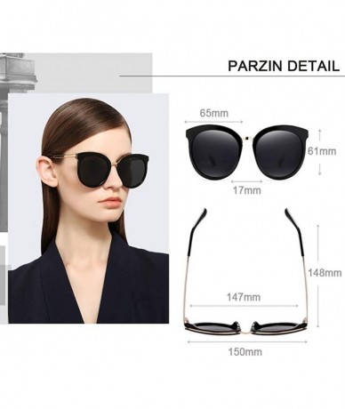 Round Vintage Polarized Sunglasses for Women with UV400 Protection Round Lens - Pz9832 - Silver - CW18L7L00H6 $28.52