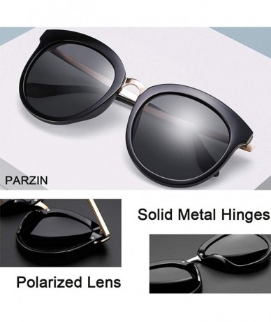 Round Vintage Polarized Sunglasses for Women with UV400 Protection Round Lens - Pz9832 - Silver - CW18L7L00H6 $28.52