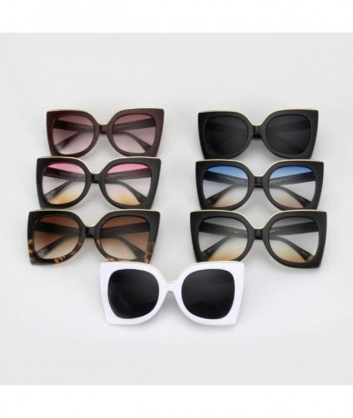 Goggle Vintage Gradient Lens Sunglasses Women Acetate Frame Brand Design Sun Glasses Female Square Goggles UV400 - CM199QCIH5...