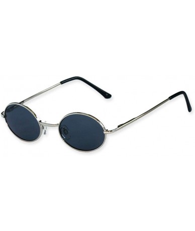 Round Matrix Seraph Sunglasses 20831 Silver w/Smoke Lenses - C518XOZIC57 $36.97