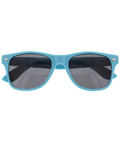 Wayfarer BULK WHOLESALE UNISEX 80'S RETRO STYLE BULK LOT PROMOTIONAL SUNGLASSES - 10 PACK - Light Blue - CB1806CZD7G $35.28