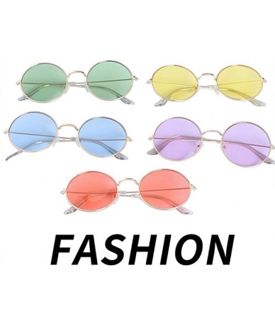 Aviator Women Sunglasses Coating Reflective Mirror Round Glasses Black Gray As Picture - Gold Gold - CP18YLY5EUO $18.24