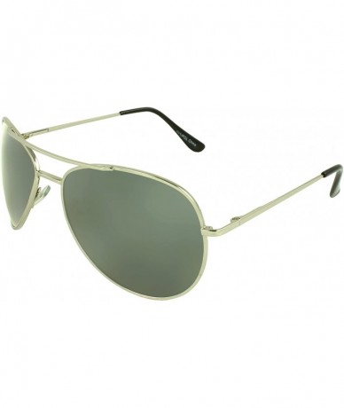 Aviator TUAV1POL Pilot Fashion Aviator Sunglasses - Silver - CU11DN2BZHL $19.22