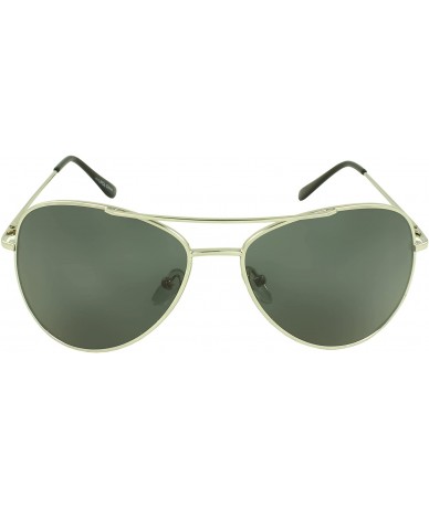 Aviator TUAV1POL Pilot Fashion Aviator Sunglasses - Silver - CU11DN2BZHL $19.22