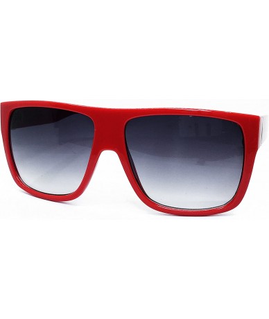 Oversized 92022 Premium Oversize XXL Women Men Retro Vintage Brand Designer Style Havana Sunglasses - Red - C518DUCIOST $26.90