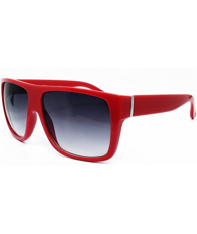 Oversized 92022 Premium Oversize XXL Women Men Retro Vintage Brand Designer Style Havana Sunglasses - Red - C518DUCIOST $26.90